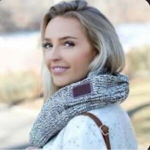 Love Your Melon chunky cotton knit infinity scarf
